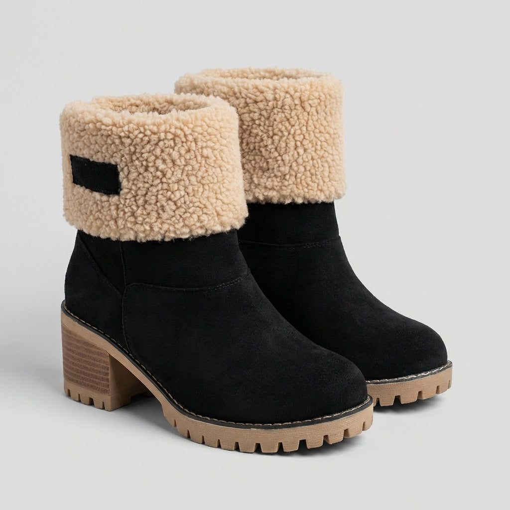 Women's Fleece Lined Block-Heel Booties – view 2