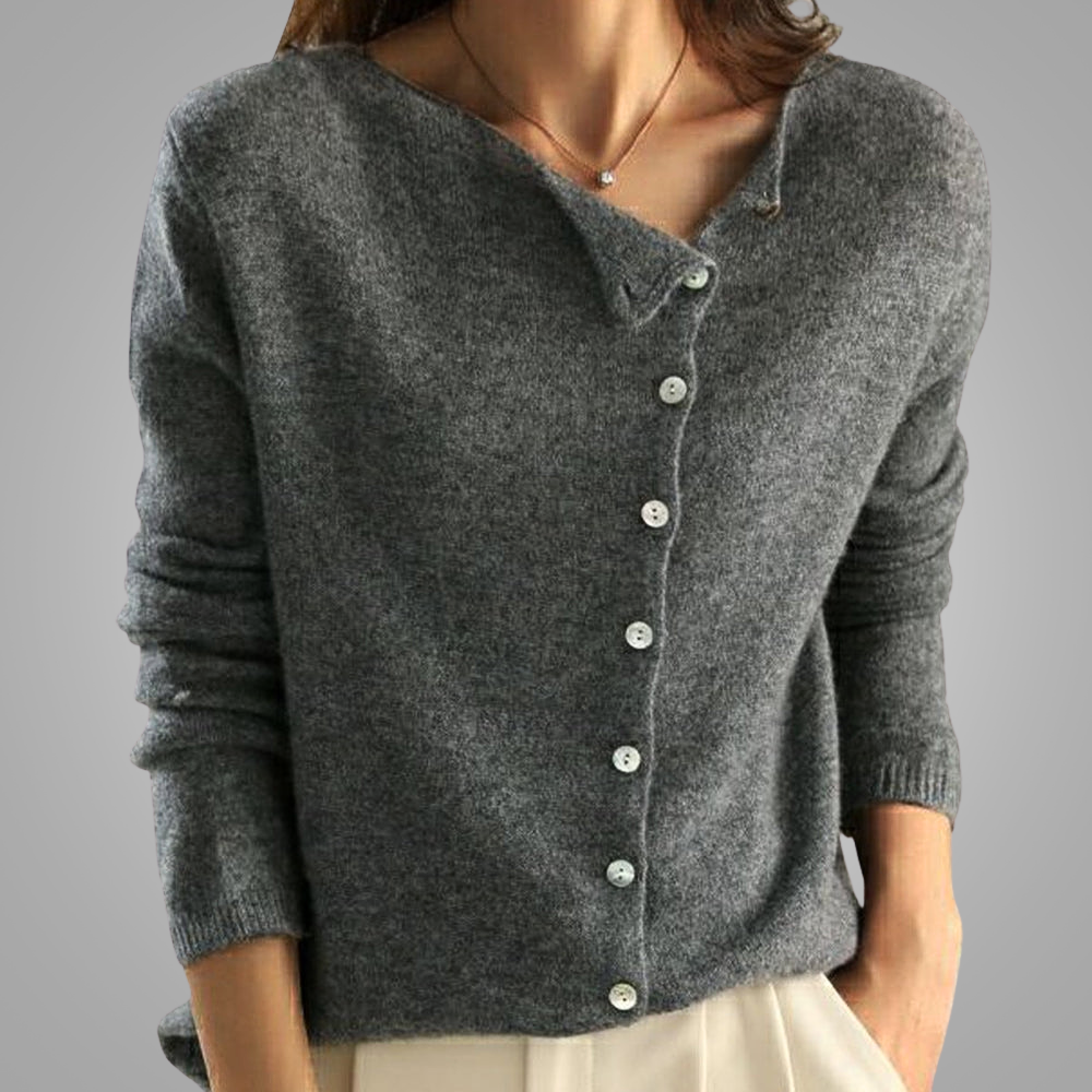 Women's Button-Front V-Neckline Knit Cardigan – view 1