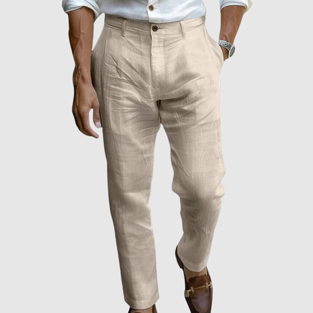 Men's Light-Weight Warm-Weather Pants – Beige