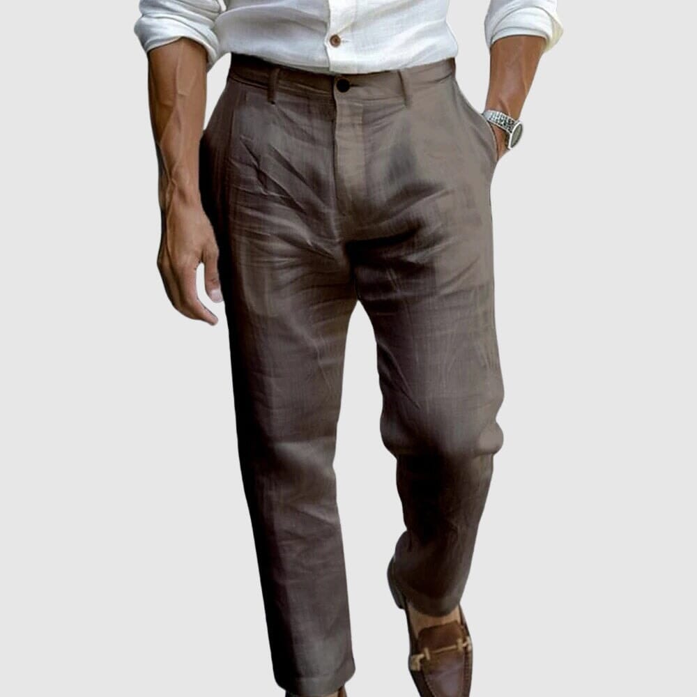 Men's Light-Weight Warm-Weather Pants – Brown
