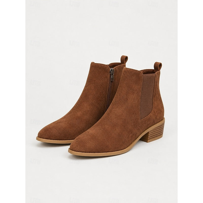 Women's Pointed-Toe Booties with Side Zip – view 4