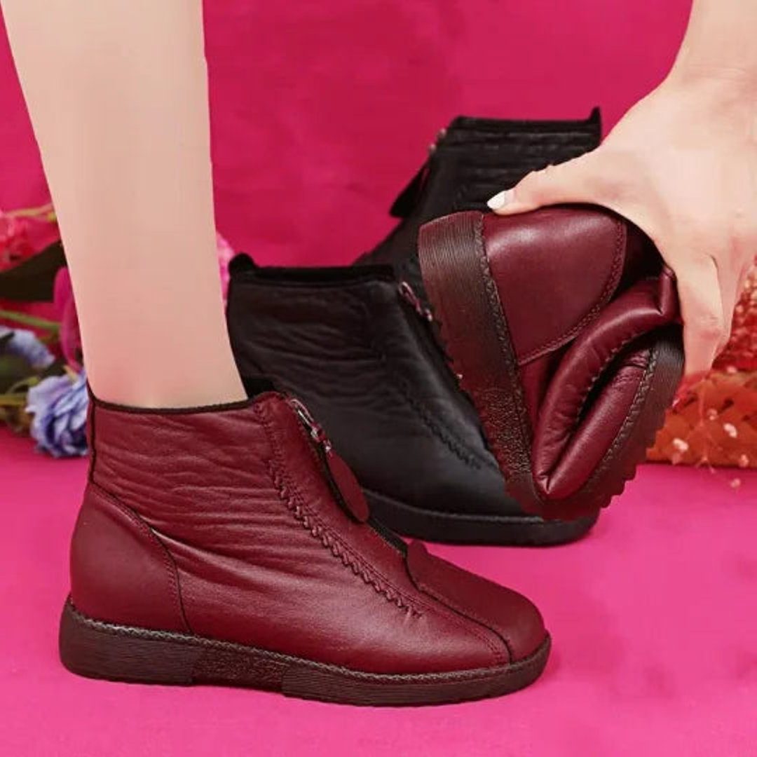 Women's Fleece-Backed Full-Zip Booties – view 3