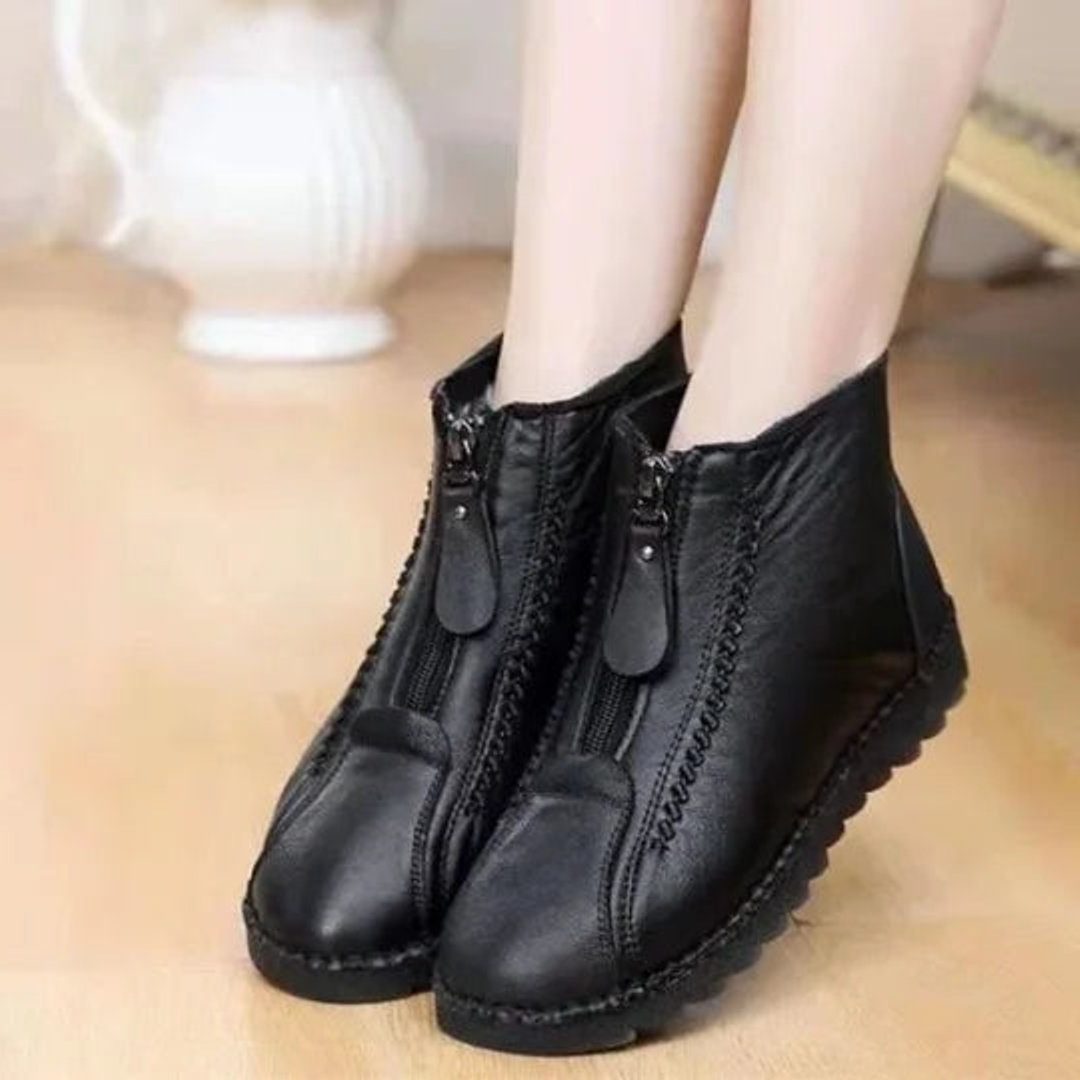 Women's Fleece-Backed Full-Zip Booties – view 5