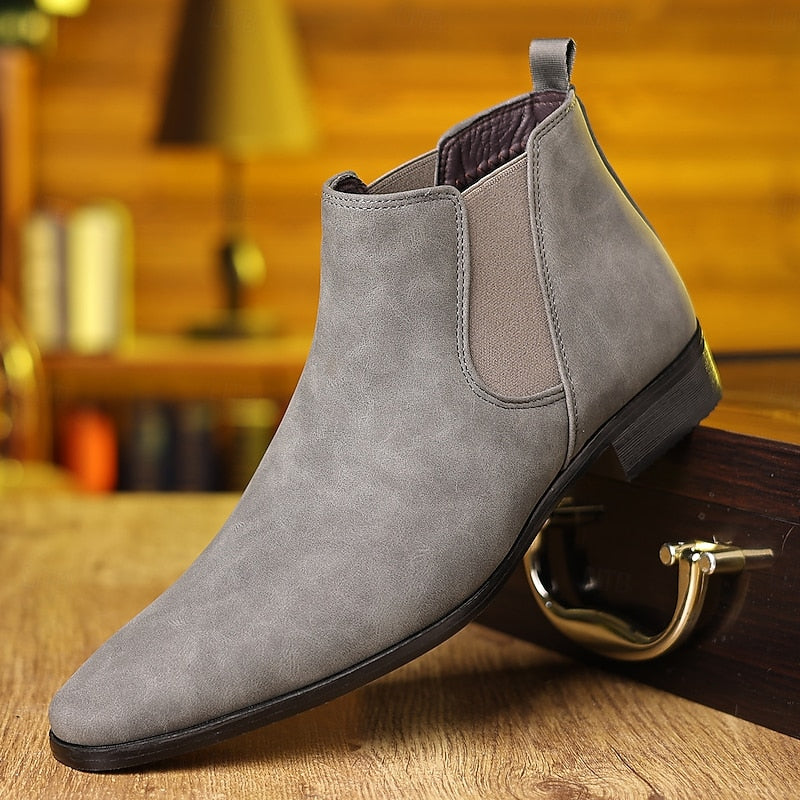 Men's Elastic-Panel Easy-On Ankle Boots – view 5