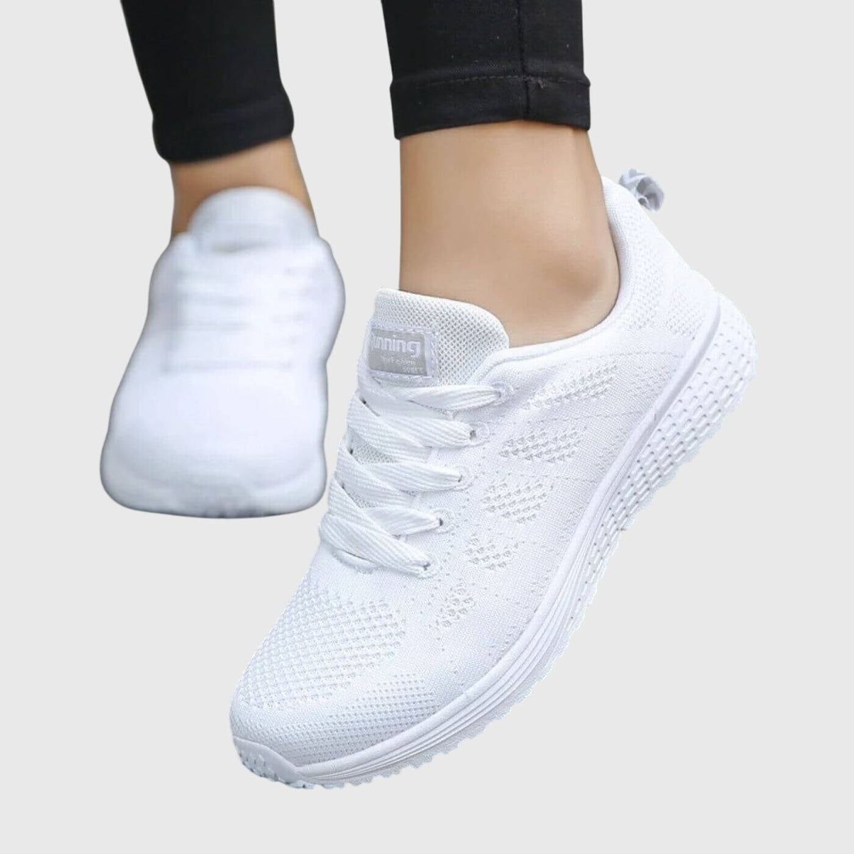 Women's Support Pull-On Comfort Shoes with Arch Support – White