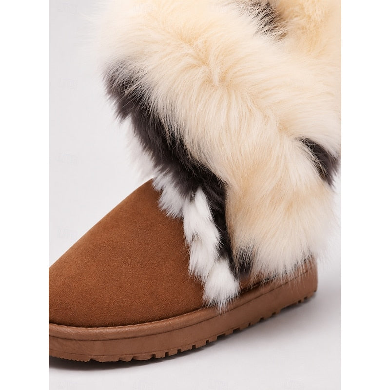Women's Fluffy-Trim Pull-On Cold-Weather Boots – view 4