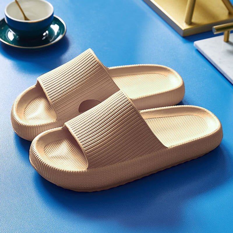 Women's Textured Strap Cushioned Slide Slippers for Walking – view 7