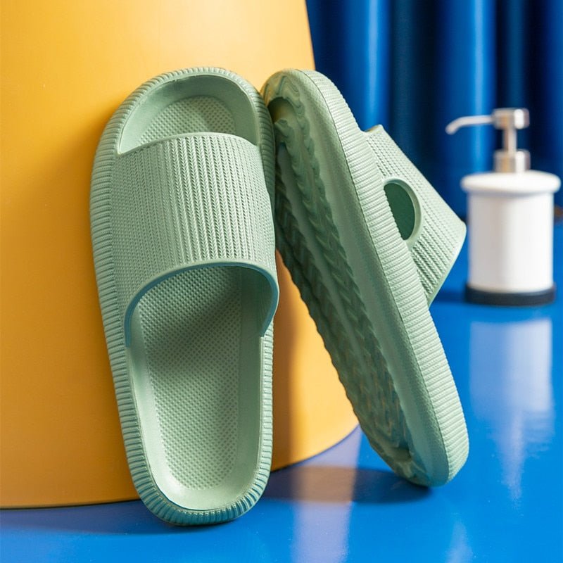 Women's Textured Strap Cushioned Slide Slippers for Walking – view 9