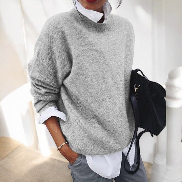 Women's Plush Knit Relaxed-Fit Everyday Pullover – view 5
