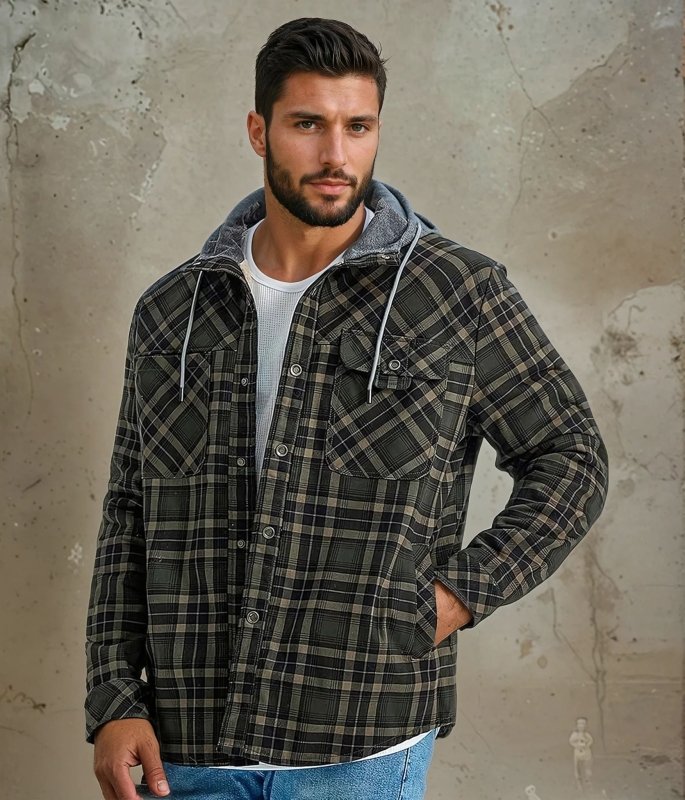 Men's Print-Detail Fleece-Backed Jacket – view 2