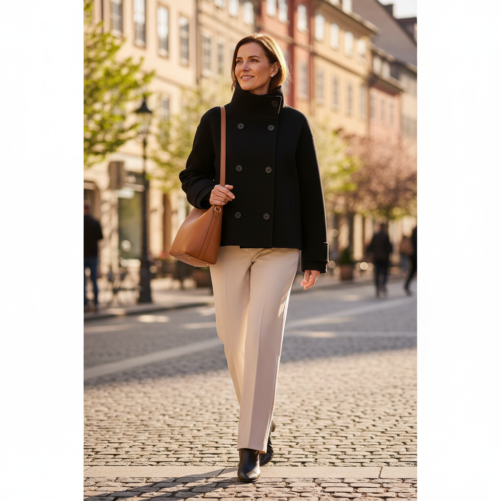 Women's Double-Breast Short Coat – view 5