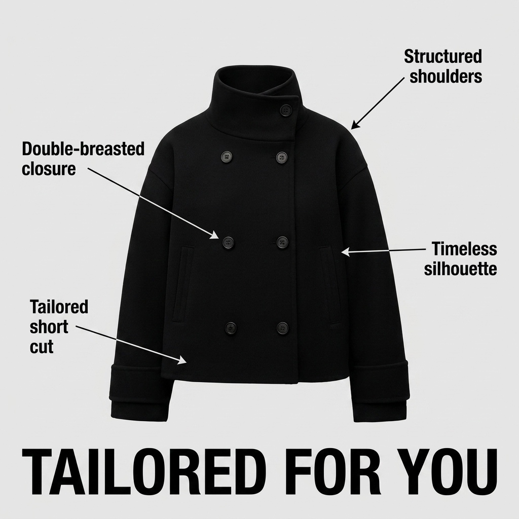 Women's Double-Breast Short Coat – view 8