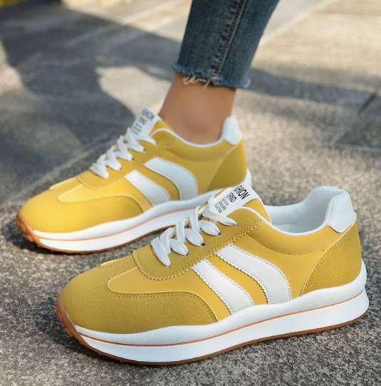 Women's Light-Weight Support Sneakers – Yellow