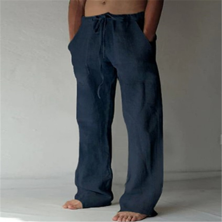 Men's Flared-Leg Tie-Waist Pants – view 8