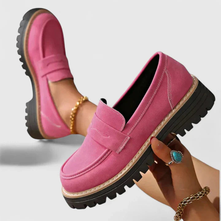 Women's Arch-Support Loafers – Pink
