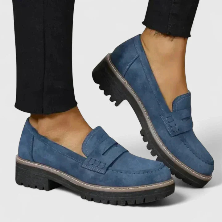 Women's Arch-Support Loafers – Blue