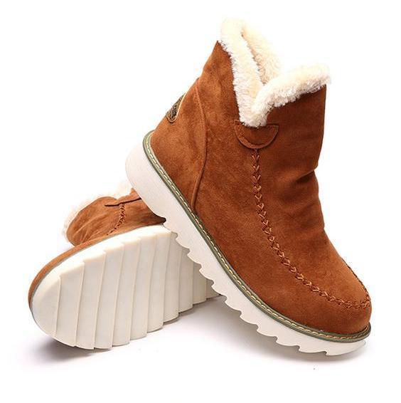 Women's Plush-Fur Lined Platform-Sole Booties – view 6