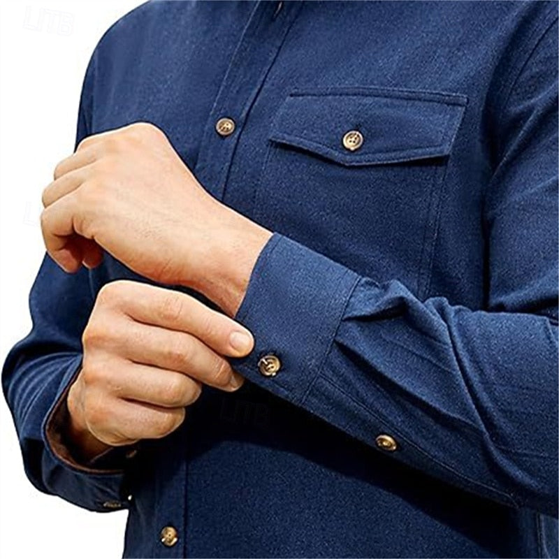 Men's Rugged Button-Front Overshirt – view 7