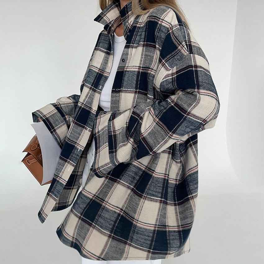 Women's Relaxed-Fit Print-Detail Cotton Overshirt – view 2