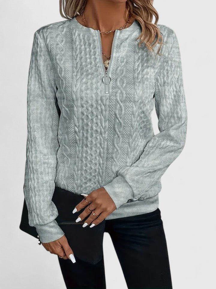 Women's V-Neckline Cable-Knit Pullover – view 4
