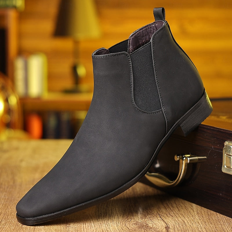 Men's Elastic-Panel Easy-On Ankle Boots – view 4