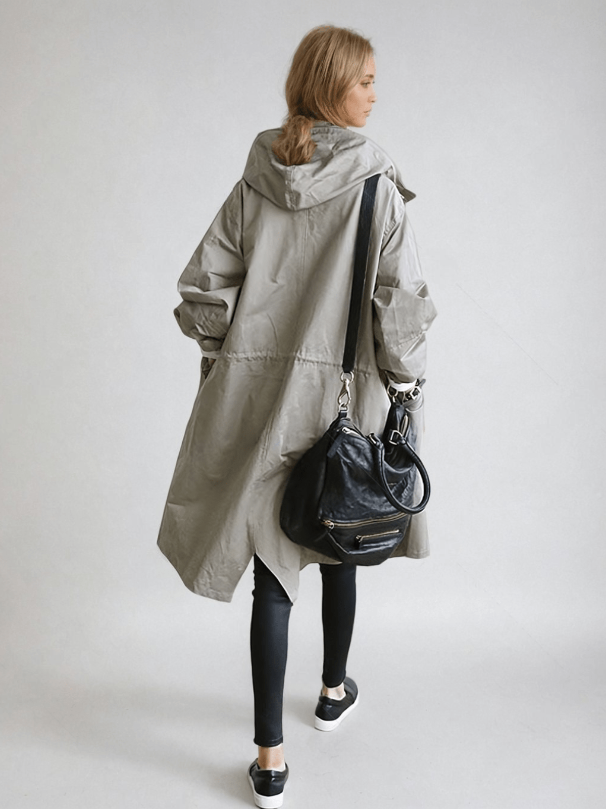 Women's Loose-Fit Hood-Detail Trench Coat – view 4