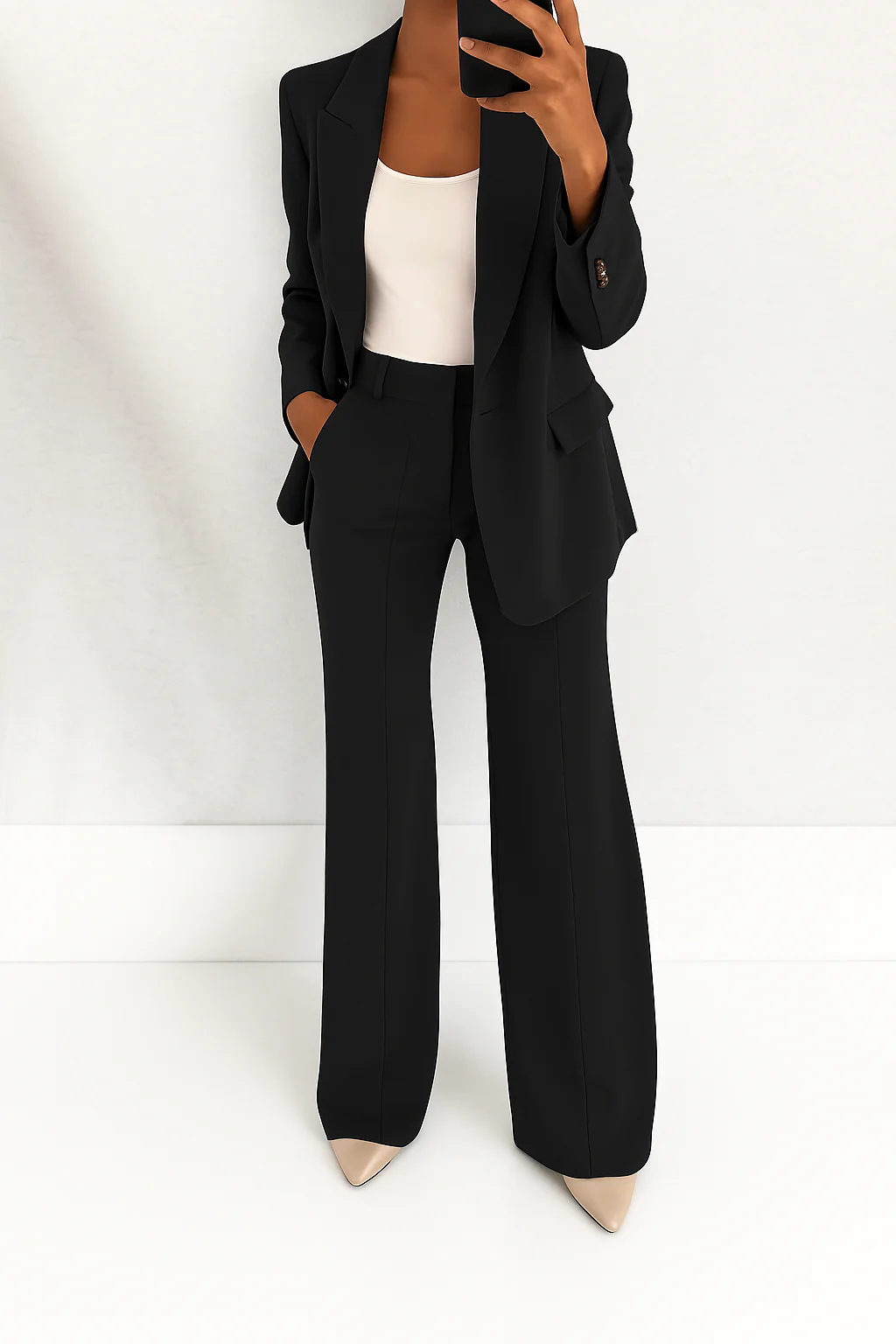 Women's Wide-Cut Blazer Suit Set – view 6