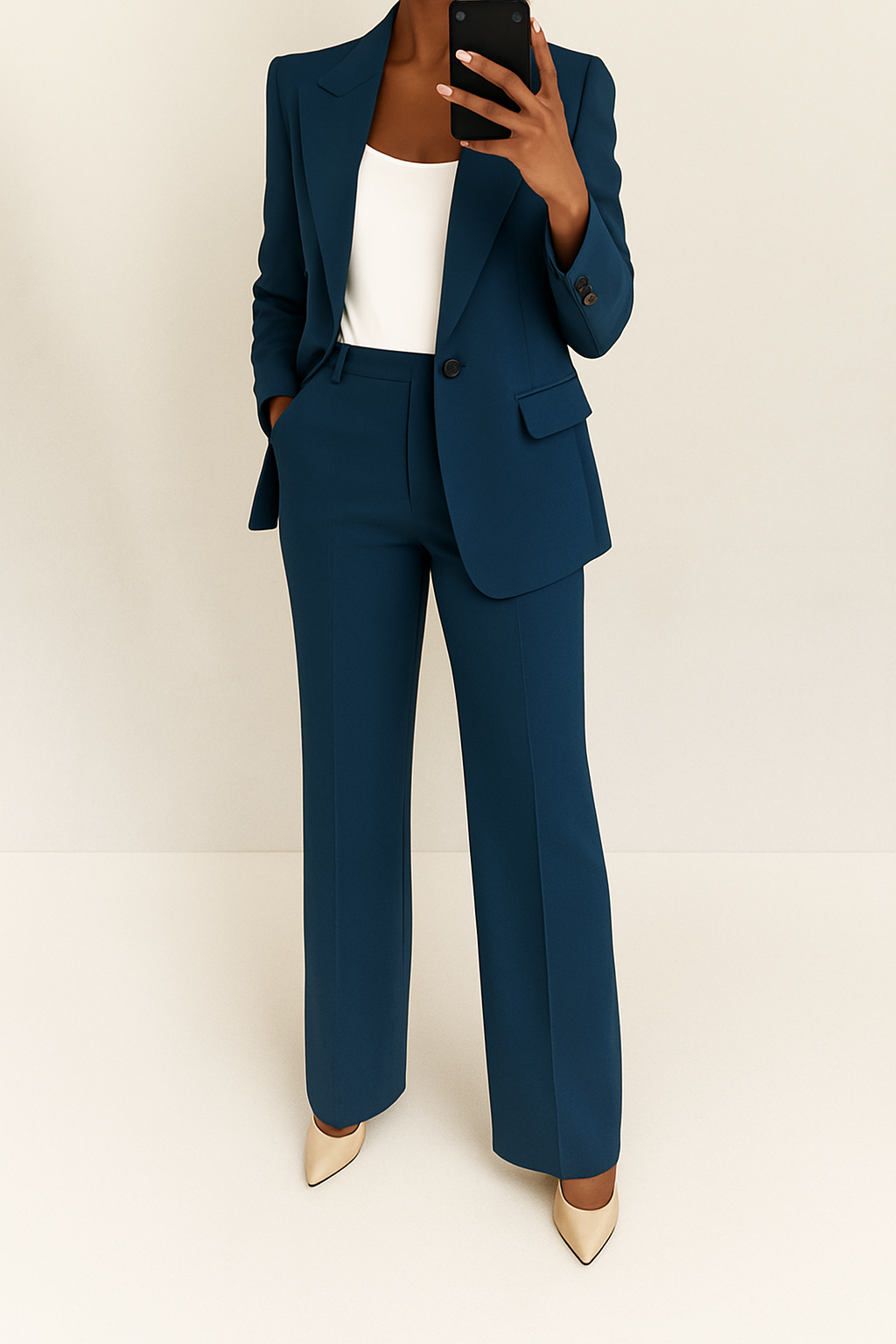 Women's Wide-Cut Blazer Suit Set – view 7