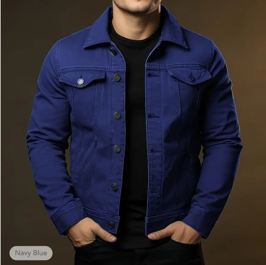 Men's Light-Weight Denim Jacket – Navy