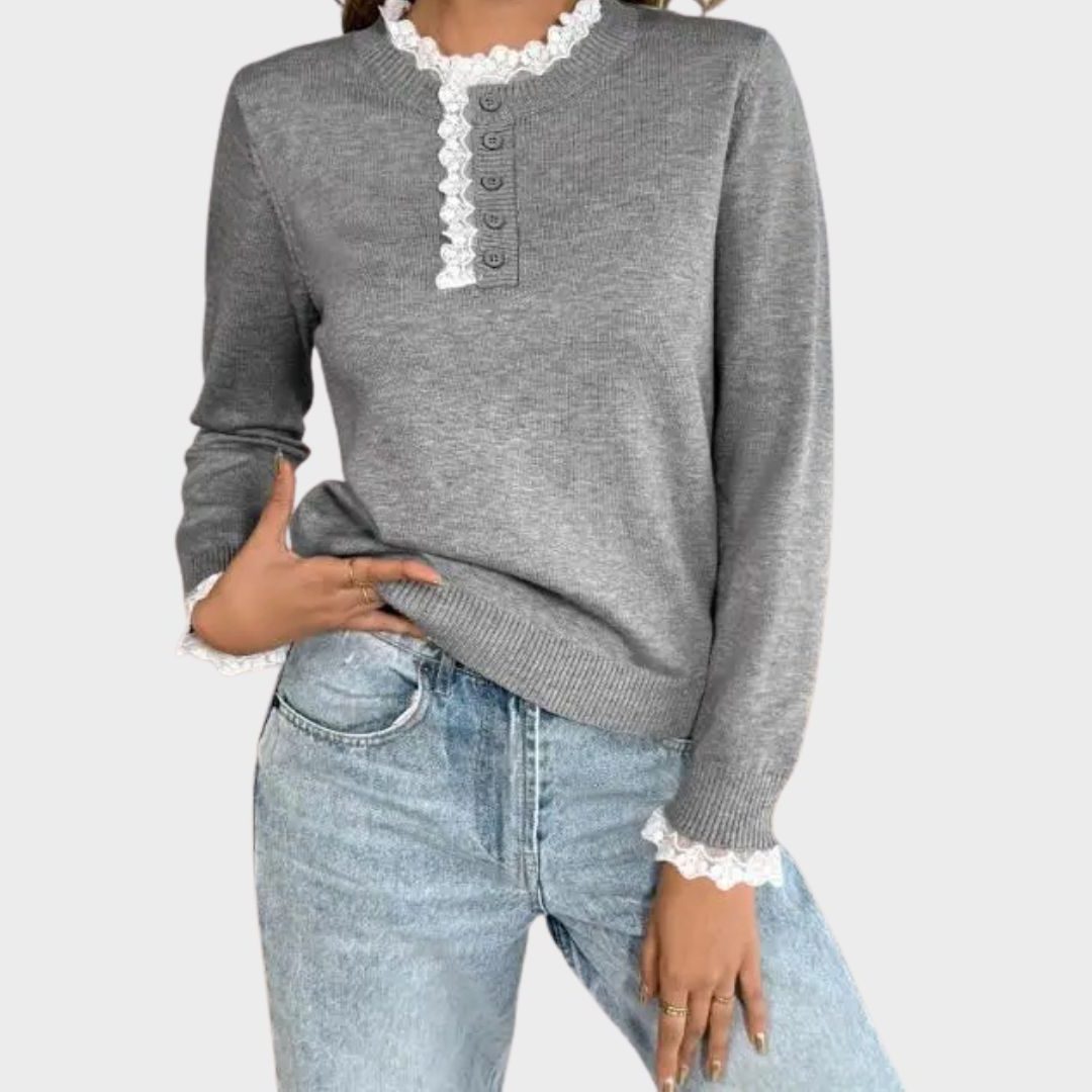 Women's Rib-Knit Crewneck Pullover – view 2