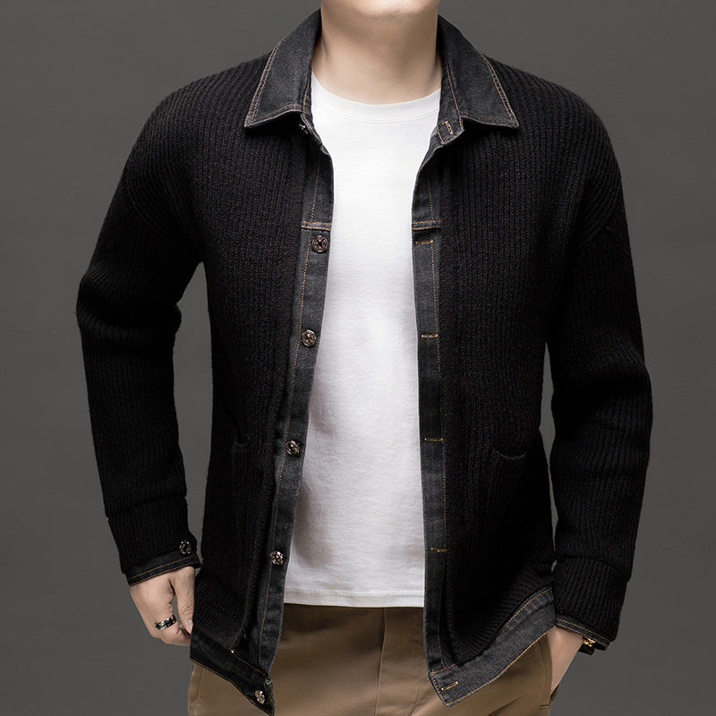 Men's Button-Front Knit Cardigan for Winter – view 4