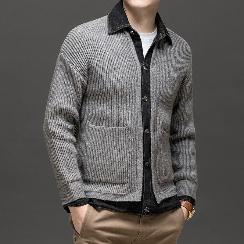 Men's Button-Front Knit Cardigan for Winter – view 5