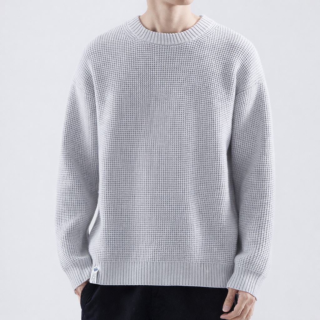 Men's Textured Crewneck Knit Pullover – view 6