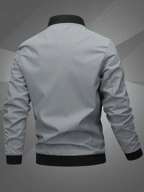Men's Everyday Baseball Collar Bomber Jacket – Space Gray