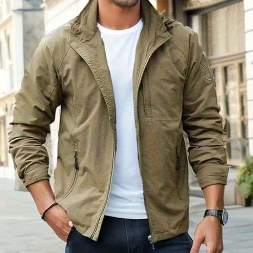 Men's Everyday Full-Zip Urban Street Jacket – Brown