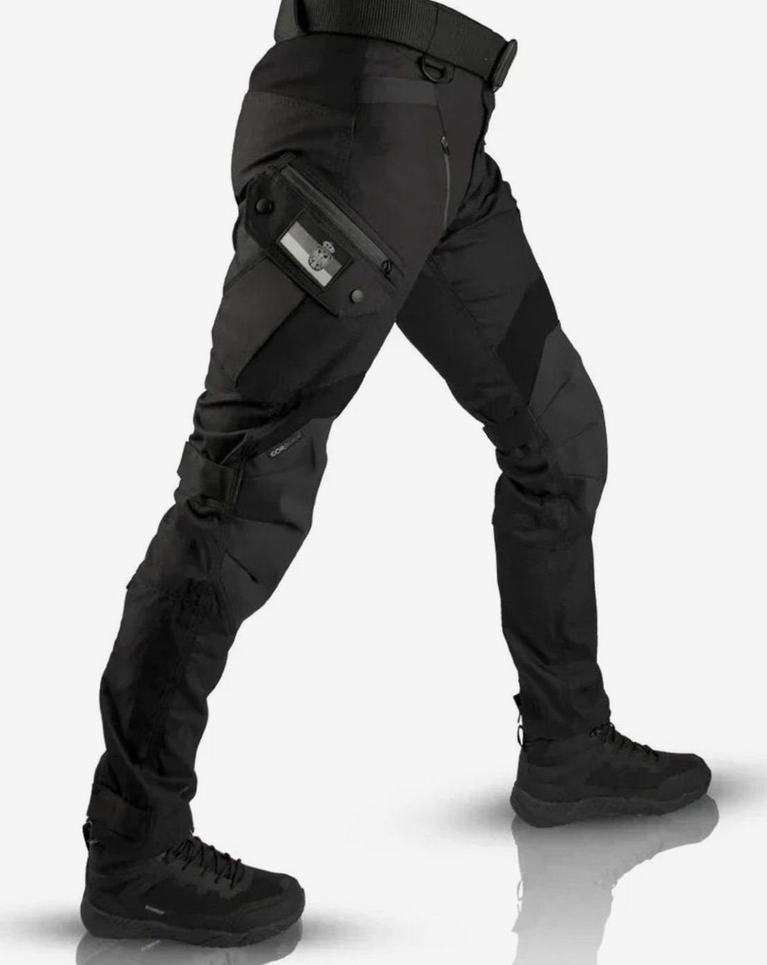 Men's Tactical Multi-Pocket Cargo Pants for Weekends – Black
