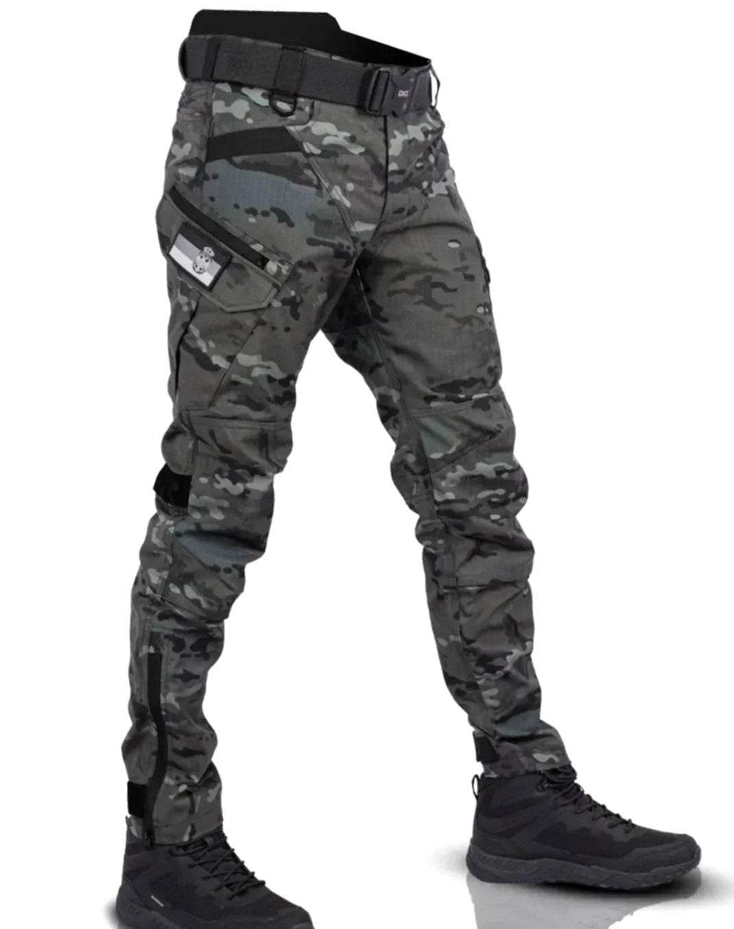 Men's Tactical Multi-Pocket Cargo Pants for Weekends – Camouflage