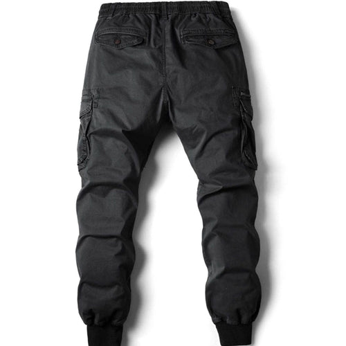Men's Elasticated-Waist Slim-Tapered Cargo Jogger Pants – view 1