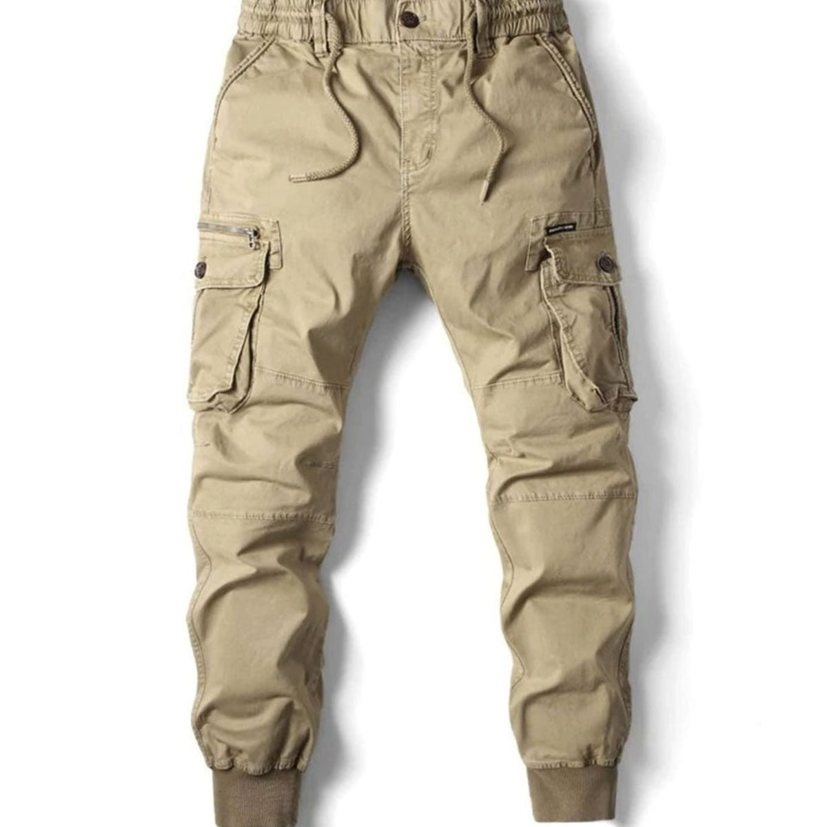 Men's Elasticated-Waist Slim-Tapered Cargo Jogger Pants – view 2
