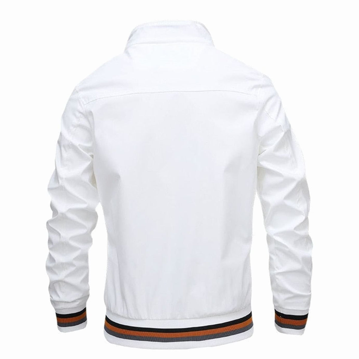 Men's Stand-Collar Rib-Knit Bomber Jacket – view 6