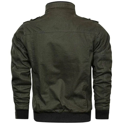 Men's Military-Style Bomber Jacket for Winter – view 2