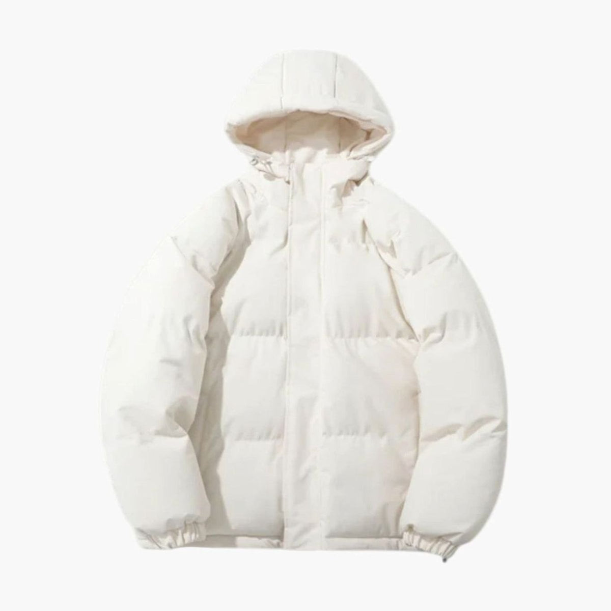 Men's Padded Full-Zip Hood-Detail Puffer Jacket – Off-White