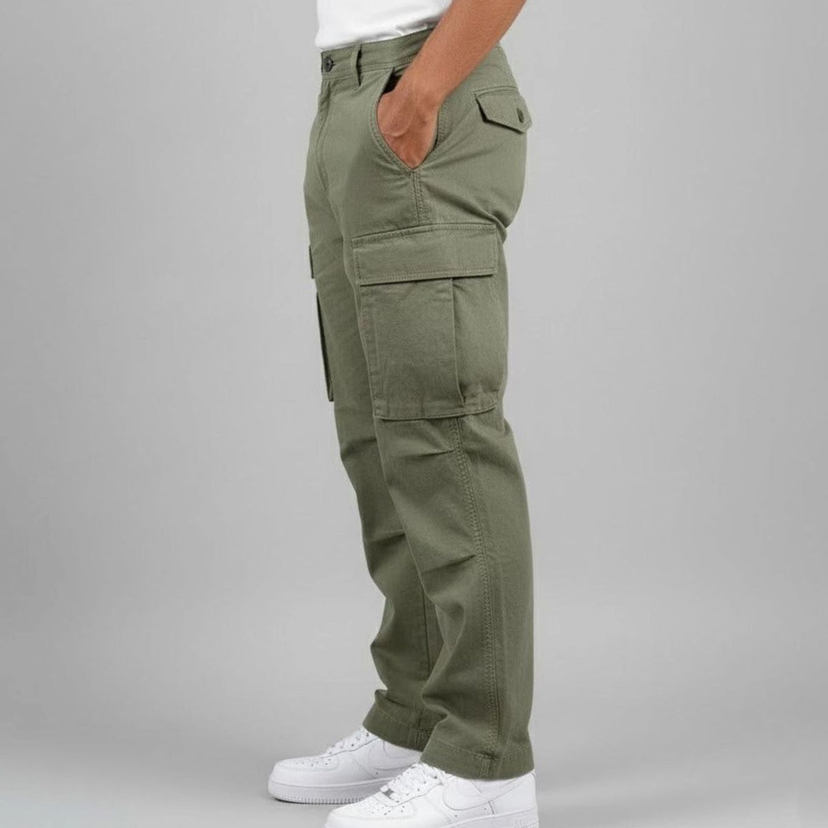 Men's Streetwear Easy-Fit Cargo Pants – view 6