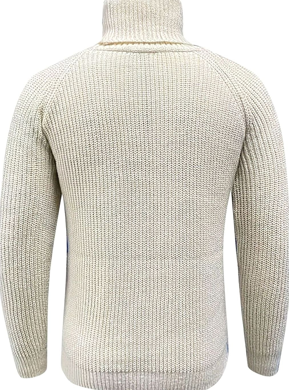 Men's Rib-Knit Roll-Neck Pullover – view 3
