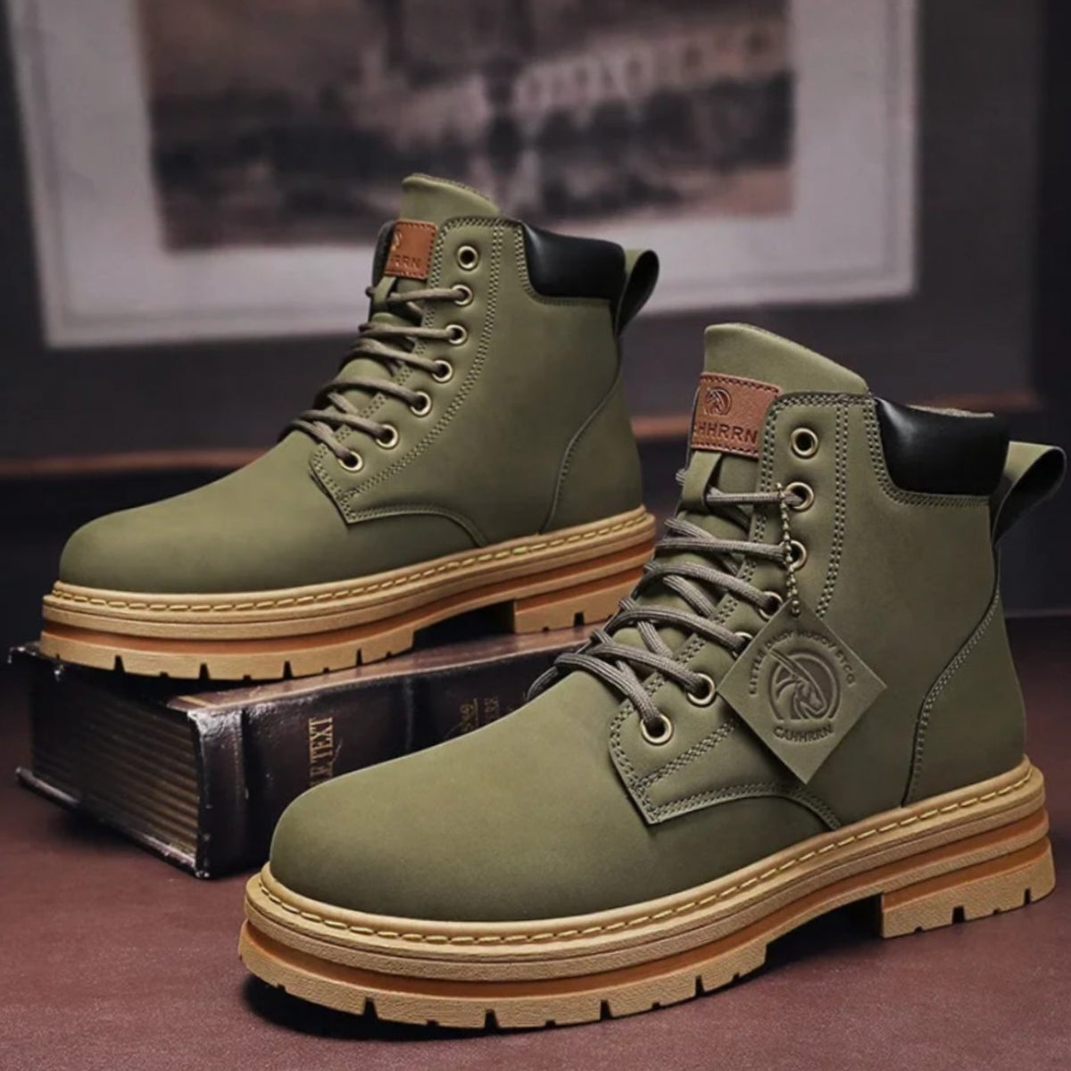Men's Rugged Tie-Front Hiking Boots – view 5