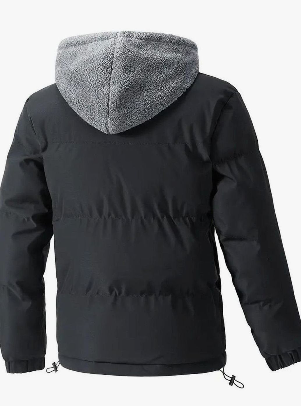 Men's Sherpa-Backed Hood-Detail Puffer Jacket – view 3