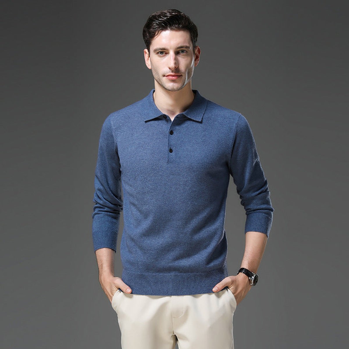 Men's Plush Knit Polo Pullover – view 8