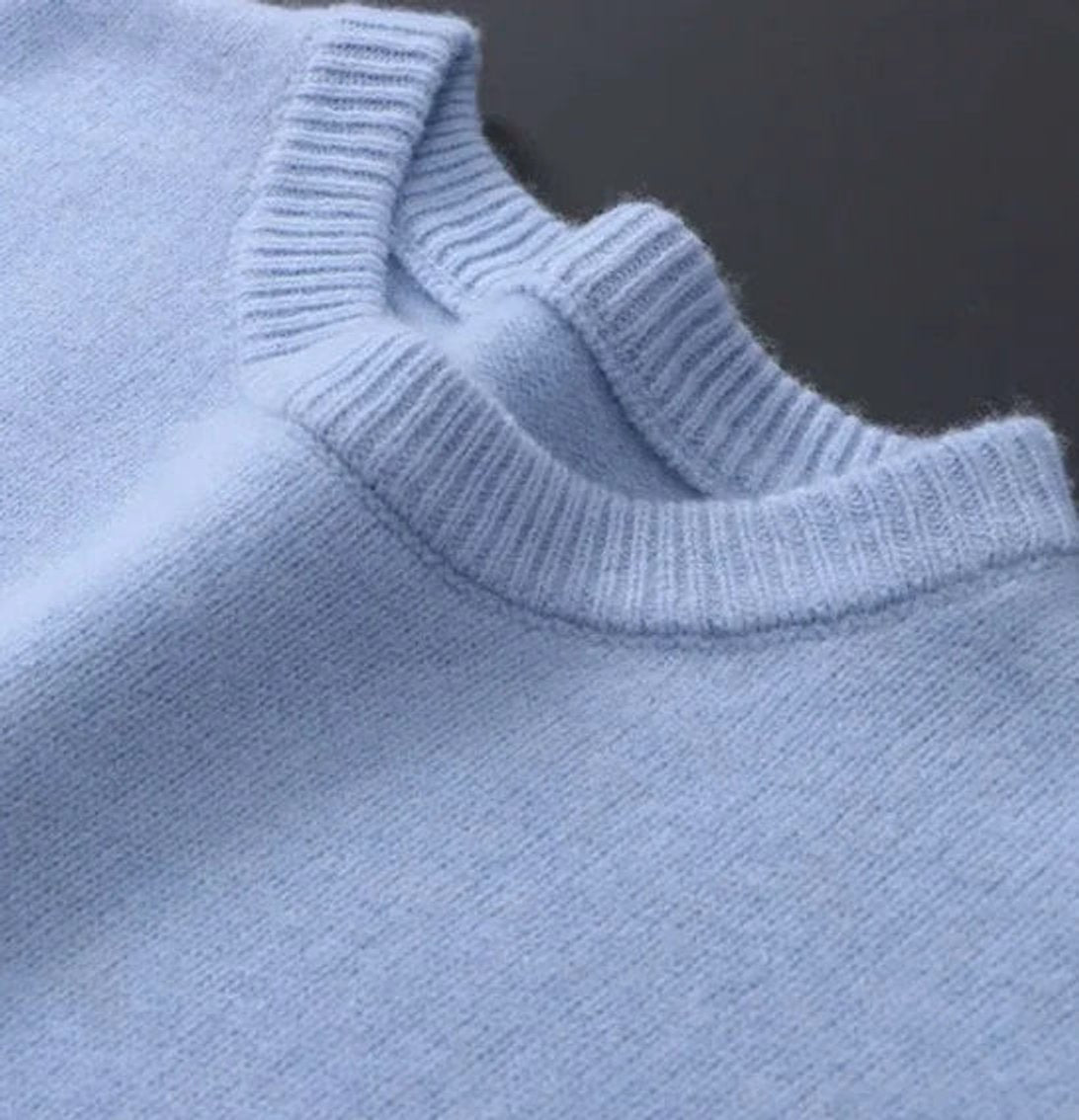 Men's Plush Mohair Crew-Neck Knit Sweater – view 2