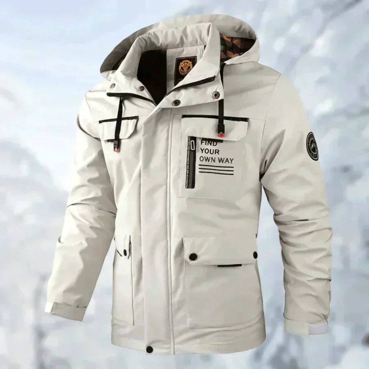 Men's Weatherproof Padded Jacket – White