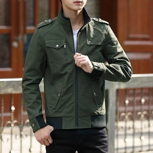 Men's Full-Zip Everyday Bomber Jacket – Green